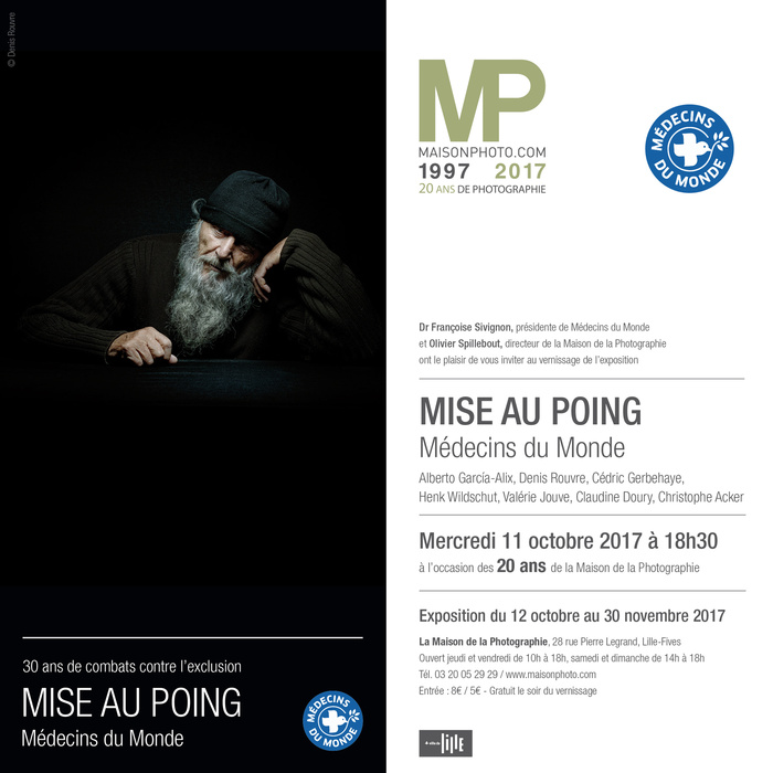 Art Photo Projects - Mise au poing, exhibition for Médecins du Monde - Maison de la Photographie, Lille