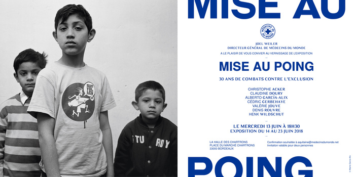 Art Photo Projects - Mise au poing, exhibition for Médecins du Monde - Halle des Chartrons, Bordeaux
